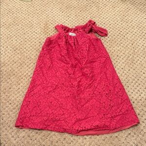 Hot Pink Girls Size 8 Sleeveless Floral Dress